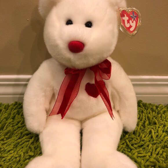 Ty Beanie Buddies Valentino - Retired Bear - NWT - Picture 2 of 3